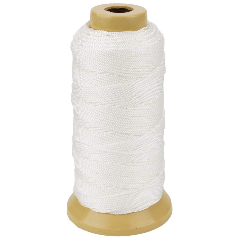 McFanBe Twisted Nylon Line Twine String Cord for Gardening Marking DIY Projects Crafting Masonry (White, 1.5mm-328 feet) - Image 1